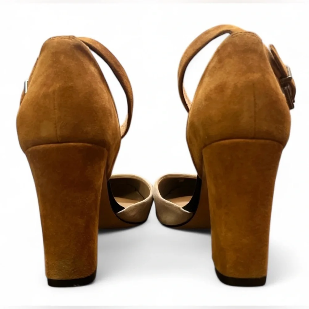 BCBGMaxAzria Tan and Black Heels
